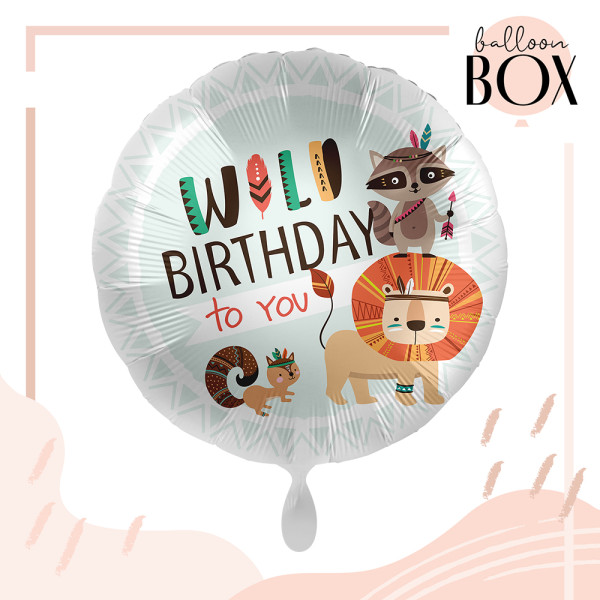 Heliumballon in der Box Wild Birthday 2