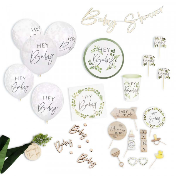 Botanical Babypartypaket 62-teilig
