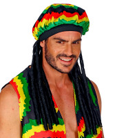 Preview: Reggae dreadlocks hat for men