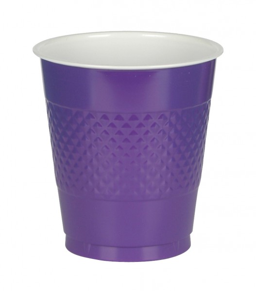 10 tazas Partytime violeta 355ml