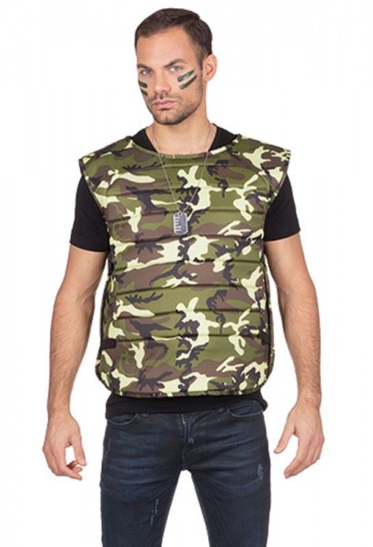 Military camouflage vest for men
