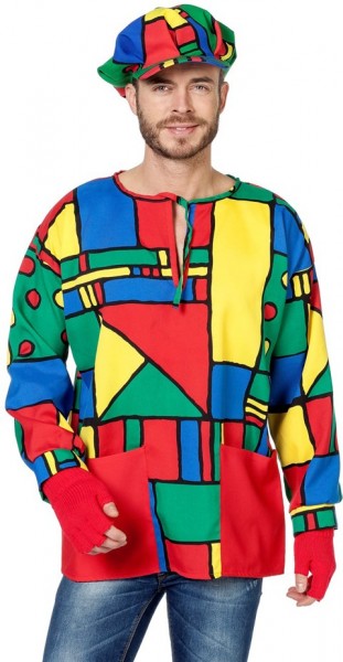 Chemise à smocks Artistes Color Blocks Bunt