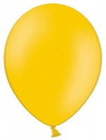 Preview: 50 party star balloons sun yellow 23cm