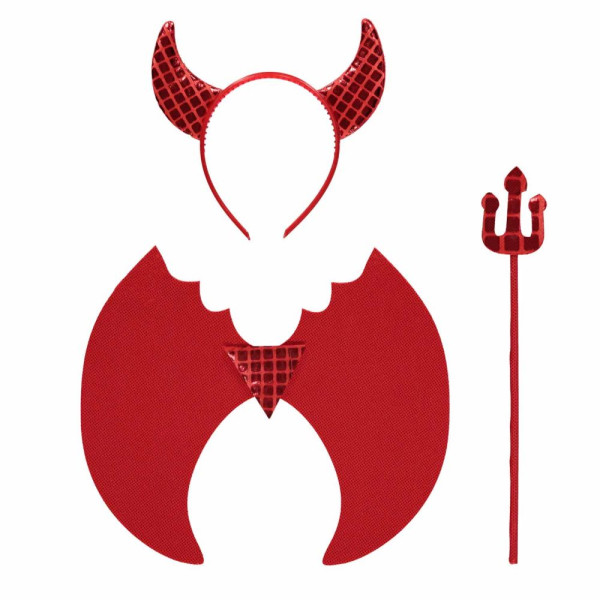 Red Devil costume set for children