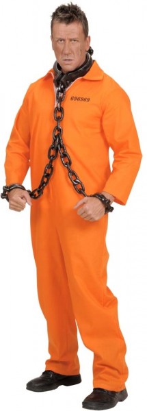 Prison inmate men's costume