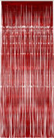 Roter Glitzer Lametta Vorhang 91x244cm