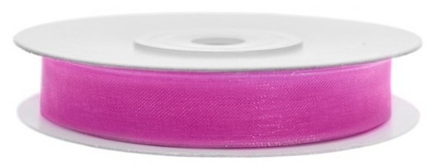 25m Geschenkband Pink Chiffon-Optik