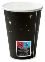 6 starry paper cups 260ml