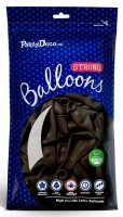 Vorschau: 20 Partystar metallic Ballons braun 30cm