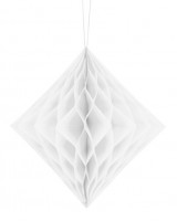 Preview: Diamond honeycomb ball white 20cm