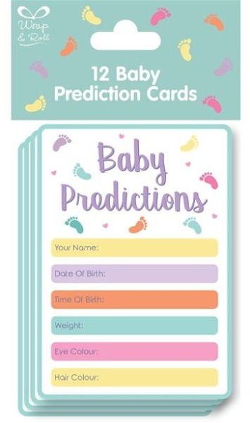 12 cartes de prédiction de bébé