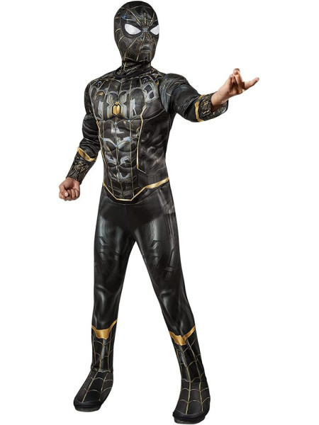 Kostium Spiderman dla chłopca w kolorze czarno-złotym