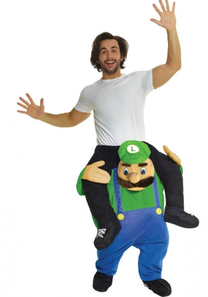 Robusto costume Luigi sulle spalle