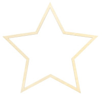Widok: 3 gwiazdy z drewna do zawieszenia