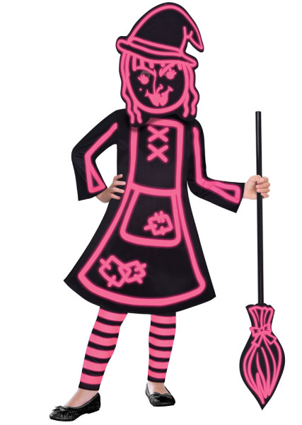 Kostium Noctilucent czarownica dla dzieci