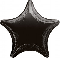 Ballon Etoile Pétillante noir 48cm