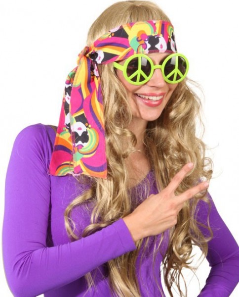 Happy Hippie Stirnband Bunt