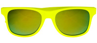 Widok: Okulary z lat 80., neonowożółte