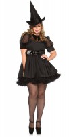 Preview: Magical dark witch ladies costume plus size
