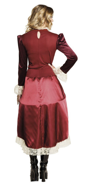 Szlachetna sukienka steampunk Bordeaux
