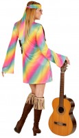 Vista previa: Disfraz de niña arcoiris hippie