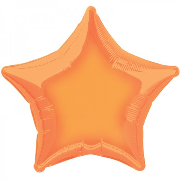 Foil balloon Rising Star orange