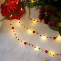 Widok: Zimowy łańcuch świetlny LED jagody 3m