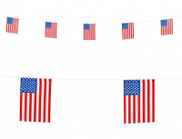 Vimpelkedja USA flagga 6m