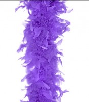 Feather boa in pansy purple 180cm