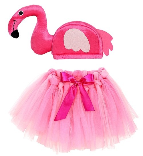 Sweet flamingo disguise set for children 2-piece 4