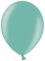 Preview: 100 Celebration balloons aquamarine 23cm