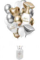 Lets Celebrate Helium Bottle with Balloons