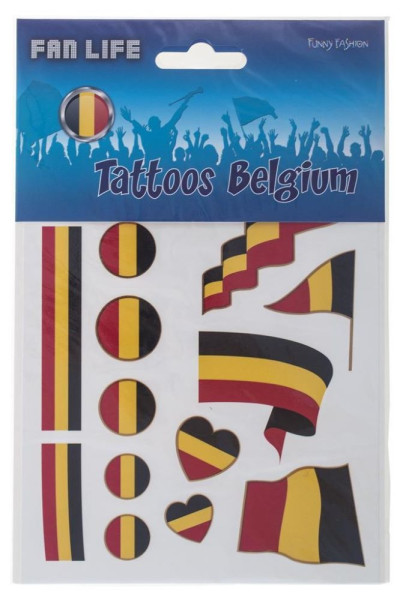 Conjunto de tatuajes Bélgica