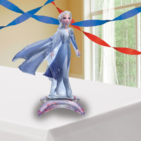 Ballon aluminium sur pied Princesse Elsa