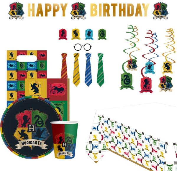 Magic School Hogwarts party package 72 pieces