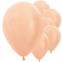 10 ballons métalliques or rose Passion 28cm