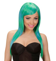 Mermaid Alessia wig green-blue