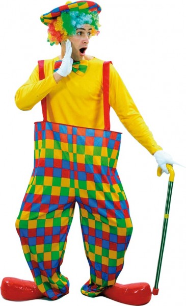 Colorful XXL clown pants costume