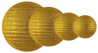 Widok: Latarnia brokatowa złota 25cm