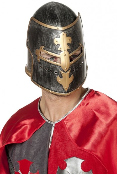 Premium knight helmet with folding visor