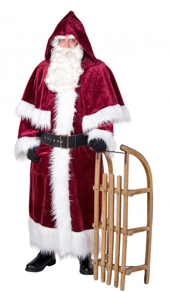 Fløjlsagtig julemand kostume Julemanden