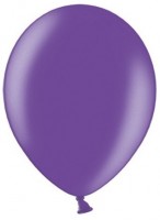Preview: 50 party star metallic balloons purple 23cm