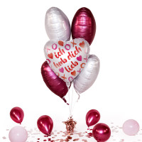 Vorschau: Heliumballon in der Box XOXO Love