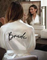 Preview: Satin bridal dressing gown