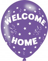 Anteprima: Set di 6 palloncini Welcome Home colorati