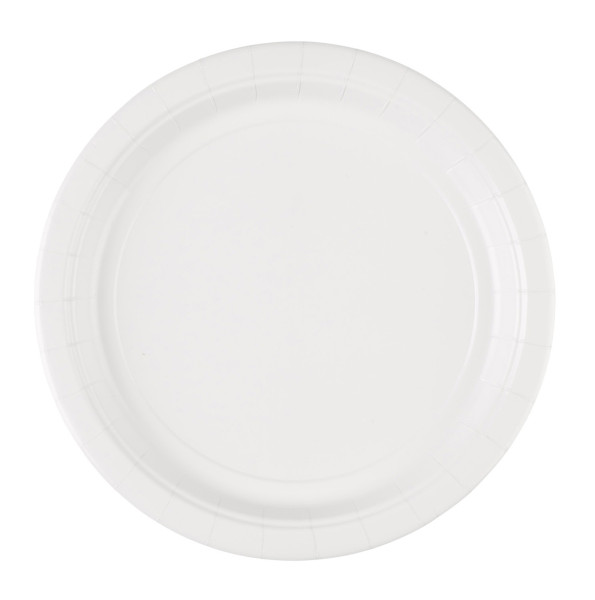 20 piatti di carta bianchi 22,8 cm