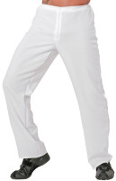 Pantalones de hombre clásicos en blanco
