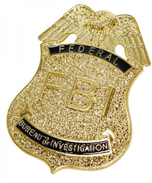 Deluxe guld FBI-stämpel
