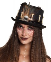 Oversigt: Skull skræmmende hat voodoo
