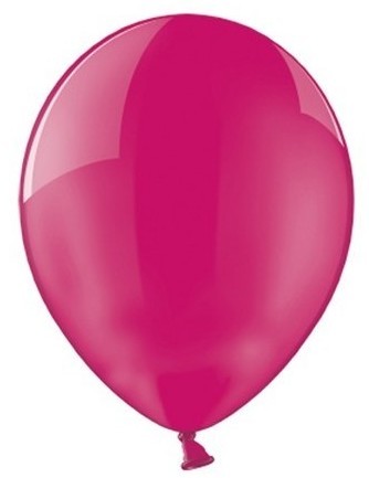 100 genomskinliga partystjärnballonger rosa 23cm